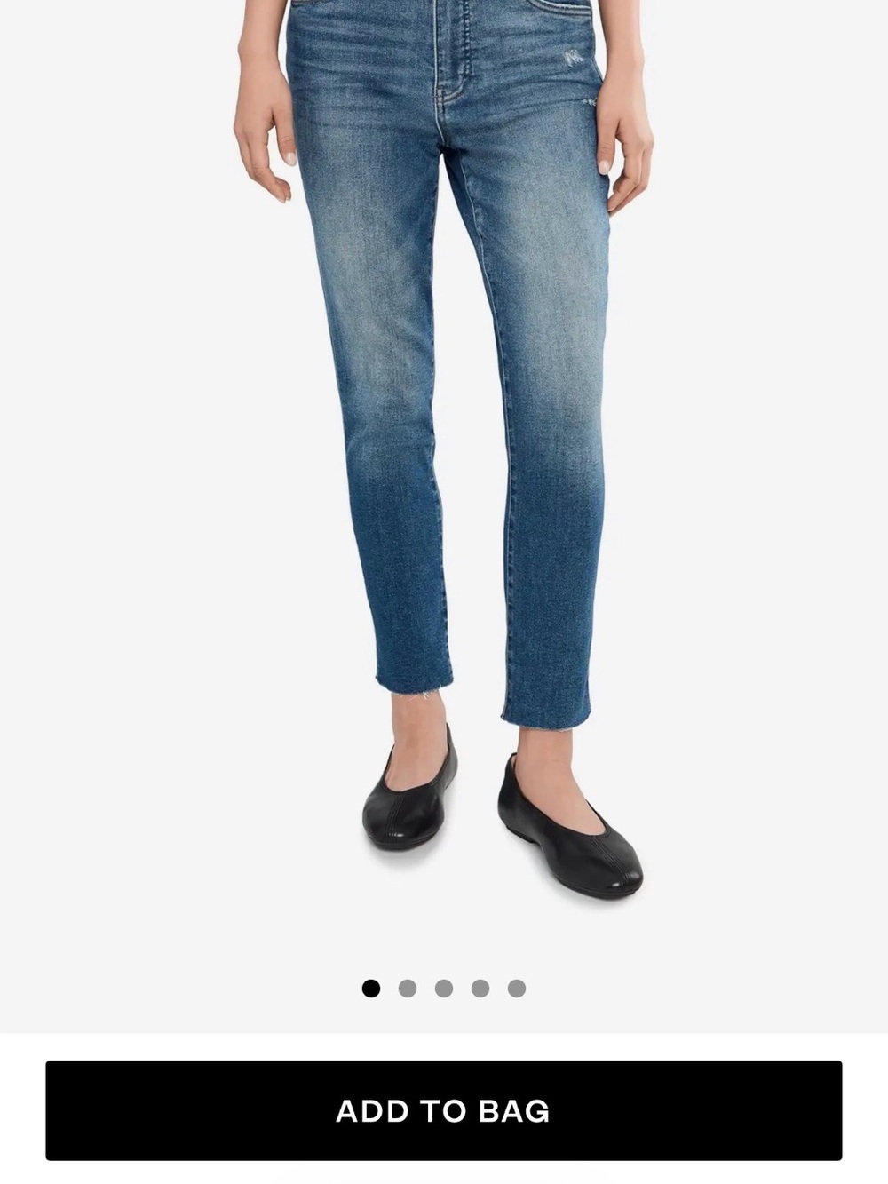 Kut from the Kloth Mid-Rise Cropped Slim Jeans in Washed Blue